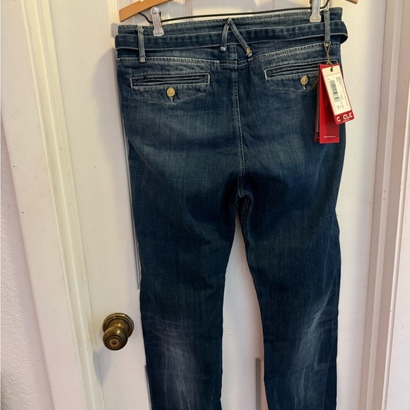 Cycle Jeans Italy Baggy Fit Jeans with Belt Women’s 27 NWT - Picture 2 of 6